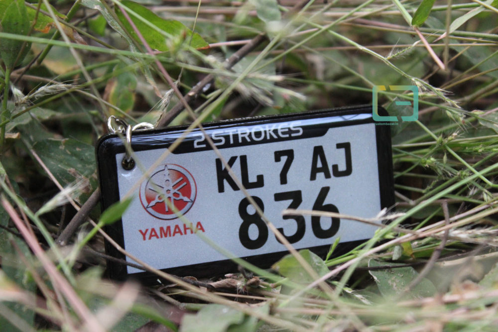 yamaha fz gel number plate keychains